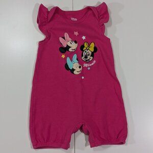 Disney Baby Pink Minnie Mouse Romper - 24M